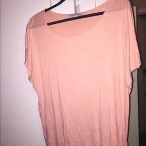 Peach off the shoulder top